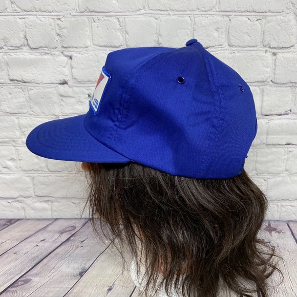 Vintage Trucker Hat Foam Cap Snapback Blue CMS CUIPA Mech. Serv One Size Yupoong - Picture 2 of 7